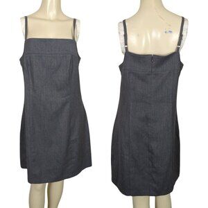Vintage Y2K Express Pullover‎ Dress Size 11/12 Stretch spaghetti Strap Gray